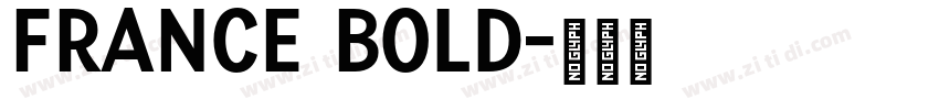 France Bold字体转换